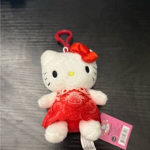 Hello Kitty Plush Keychain with Red Dress Las Vegas